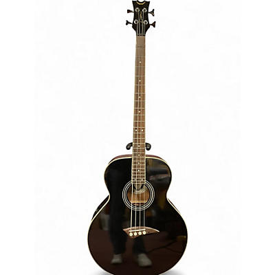 Used Dean EAB Black Acoustic Bass Guitar