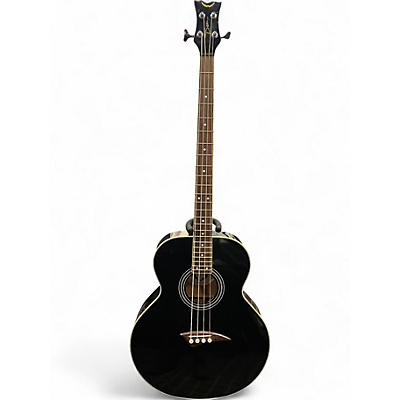 Used Dean EAB Black Acoustic Bass Guitar