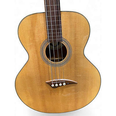 Used Dean EAB FL Natural Acoustic Bass Guitar