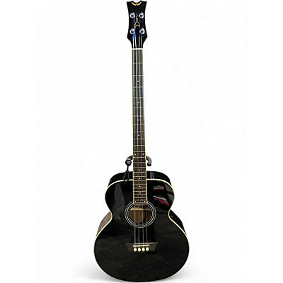 Used Dean EAB Fretless BLACK Acoustic Bass Guitar