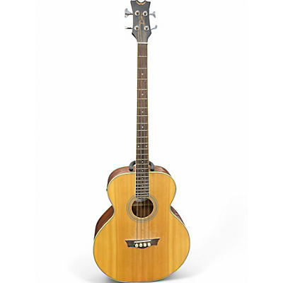 Used Dean EAB Natural Acoustic Bass Guitar