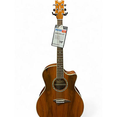 Used Dean EANDES Natural Acoustic Electric Guitar