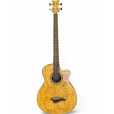 Used Dean EQABA Gloss Natural Acoustic Bass Guitar