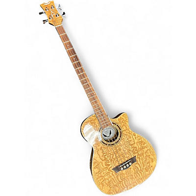 Used Dean EQABAGN Natural Acoustic Bass Guitar
