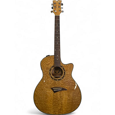 Used Dean EQAGN Exotica Ash Natural Acoustic Electric Guitar