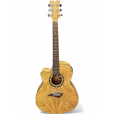 Used Dean EQAL GN Quilted Natural Acoustic Electric Guitar