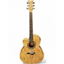 Used Dean EQAL GN Quilted Natural Acoustic Electric Guitar Quilted Natural