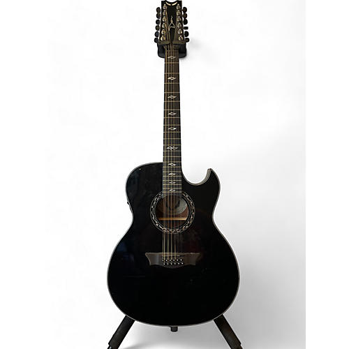 Dean Used Dean EX12CBK Black 12 String Acoustic Electric Guitar Black