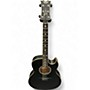 Used Dean EXBKS Exhibition Black Acoustic Electric Guitar Black