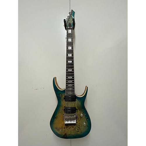 Dean Used Dean EXILE SELECT 7 STRING Floyd Rose Turquoise Burst Solid Body Electric Guitar Turquoise burst