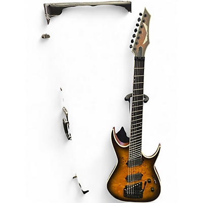 Used Dean EXILE SELECT 7 STRING MULTI SCALE WITH KAHLER SATIN NATURAL BLACK BURST Solid Body Electric Guitar