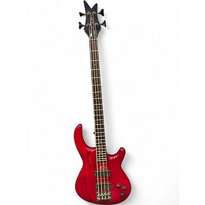 Used Dean Edge 1 4 String Red Electric Bass Guitar