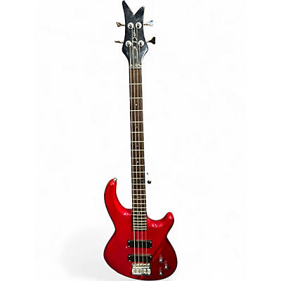 Used Dean Edge 10 Candy Apple Red Electric Bass Guitar