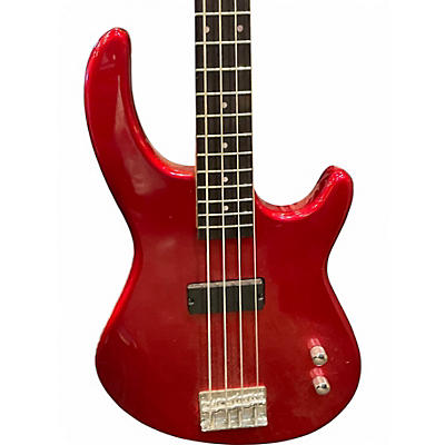 Used Dean Edge 4 String Candy Apple Red Electric Bass Guitar