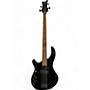 Used Dean Edge 4 String Lefty Black Electric Bass Guitar Black