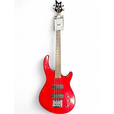 Used Dean Edge 4 String RED Electric Bass Guitar