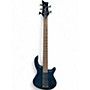 Used Dean Edge 5 String Blue Electric Bass Guitar Blue