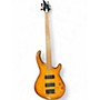 Used Dean Edge 5 String Fretless Amber Electric Bass Guitar Amber