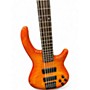 Used Dean Edge 5 String Orange Electric Bass Guitar Orange