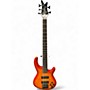 Used Dean Edge 5 String Orange Electric Bass Guitar Orange