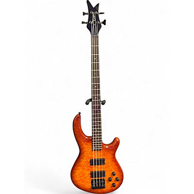 Used Dean Edge Q4 Sunburst Electric Bass Guitar