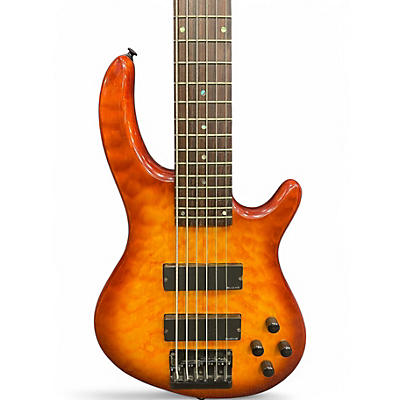 Used Dean Edge Sunburst Electric Bass Guitar