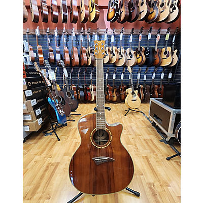 Dean Used Dean Ekoa Worn Brown Acoustic Electric Guitar