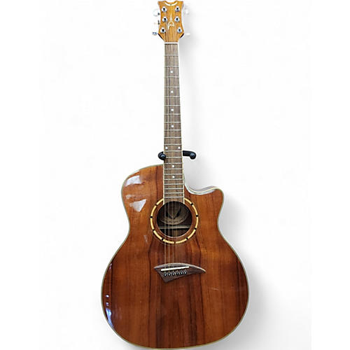 Dean Used Dean Ekoa Worn Brown Acoustic Electric Guitar Worn Brown