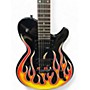 Used Dean Evo Dragster Flame Solid Body Electric Guitar Flame