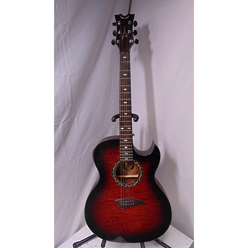 Dean Used Dean Exhibition Quilt Ash 2 Color Sunburst Acoustic Electric Guitar 2 Color Sunburst