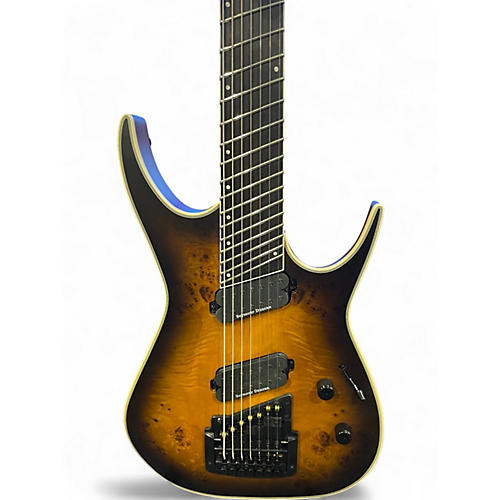 Used Dean Exile Select 7 Multiscale w/ Kahler natural black blurst Solid Body Electric Guitar natural black blurst