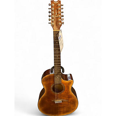 Used Dean Exotica FM 12 Tiger Eye 12 String Acoustic Electric Guitar