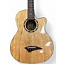Used Dean Exotica Quilted Ash 4-String Natural Acoustic Bass Guitar Natural