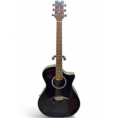 Used Dean Exotiglass Tobacco brown Acoustic Electric Guitar