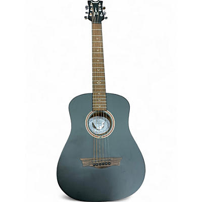Used Dean Flight Series Travel Black Acoustic Guitar