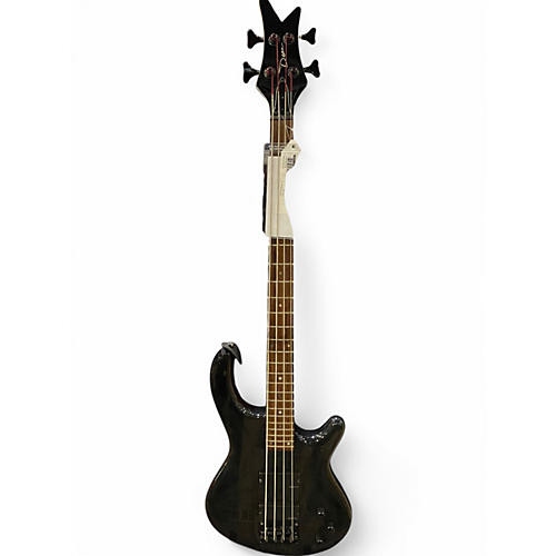 Used Dean HARDTAIL 4 STRING BASS Trans Black Electric Bass Guitar Trans Black