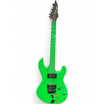 Used Dean HB2 Nuclear Green Solid Body Electric Guitar