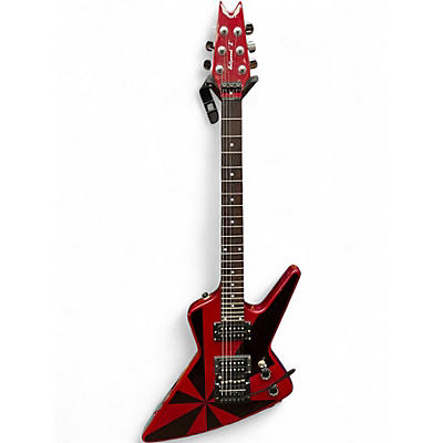 Used Dean HOLLYWOOD Z METALLIC RED GRAPHIC Solid Body Electric Guitar