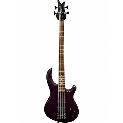 Used Dean Hardtail  Purple Electric Bass Guitar