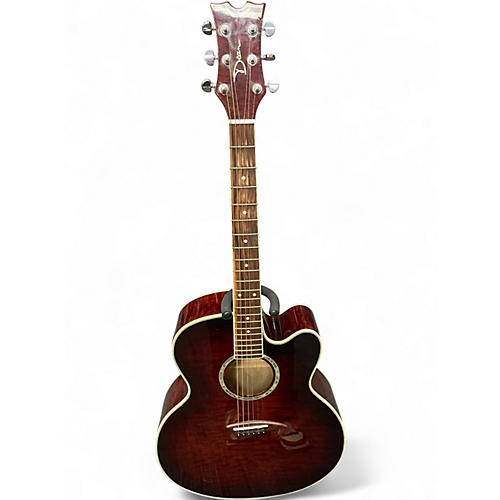 Used Dean JCQMTGE Jumbo Quilted Tiger Eye Acoustic Electric Guitar Tiger Eye