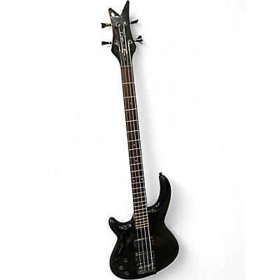 Used Dean Left Handed Edge 4 String EMG Metallic Black Electric Bass Guitar