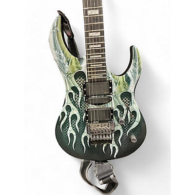 Dean Used Dean MAB1 Michael Angelo Batio Signature green flame Solid Body Electric Guitar