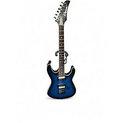 Used Dean MDX QM TBB Trans Blue Burst Solid Body Electric Guitar