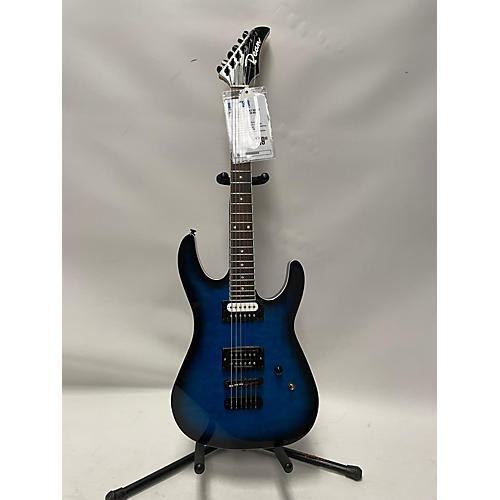 Dean Used Dean MDX QUILT MAPLE Blue Sunburst Solid Body Electric Guitar Blue Sunburst