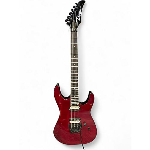Used Dean MODERN 24 SELECT TRANSPARENT CHERRY Solid Body Electric Guitar TRANSPARENT CHERRY
