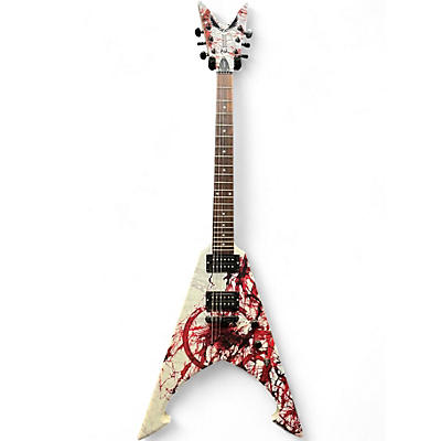 Used Dean Michael Amott Tyrant Splatter Graphic Solid Body Electric Guitar