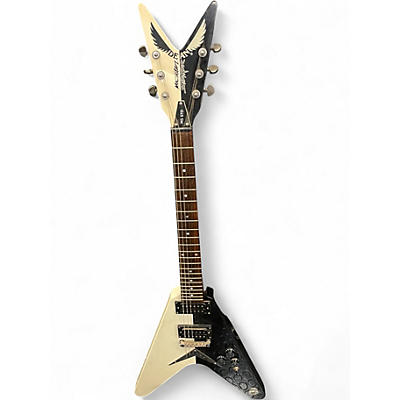 Used Dean Michael Schenker Standard Black and White Solid Body Electric Guitar