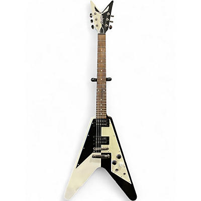 Used Dean Michael Schenker Standard Black and White Solid Body Electric Guitar