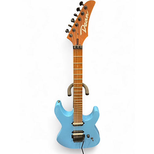 Used Dean Modern 24FR blue Solid Body Electric Guitar blue