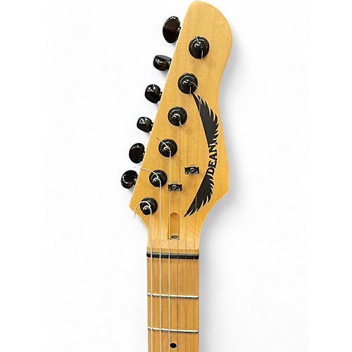 Used Dean NV FM TBK NashVegas Flame Hum-Hum Trans Charcoal Solid Body Electric Guitar Trans Charcoal